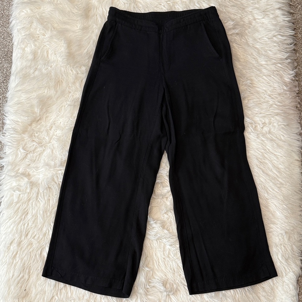 Old Navy Black Petite Wide-Leg Pants